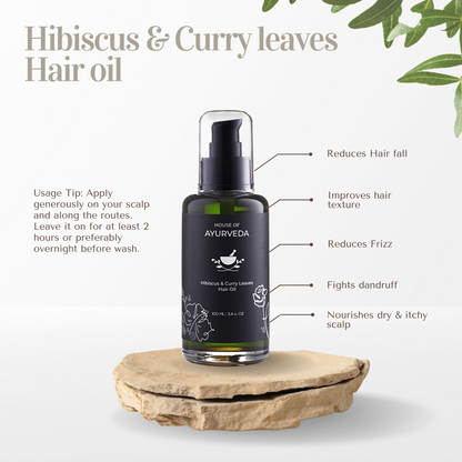 Hibiscus & Curry Leaves Hair Oil